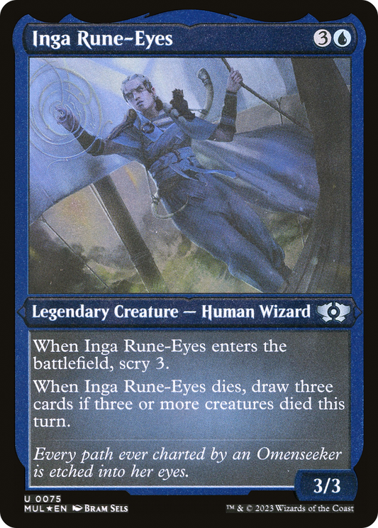 Inga Rune-Eyes (MUL-075) - Multiverse Legends Etched Foil - Premium MTG Single from Wizards of the Coast - Just $0.08! Shop now at Game Crave Tournament Store
