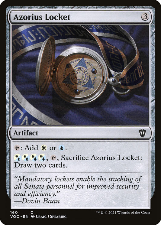 Azorius Locket (VOC-160) - Crimson Vow Commander - Premium MTG Single from Wizards of the Coast - Just $0.08! Shop now at Game Crave Tournament Store
