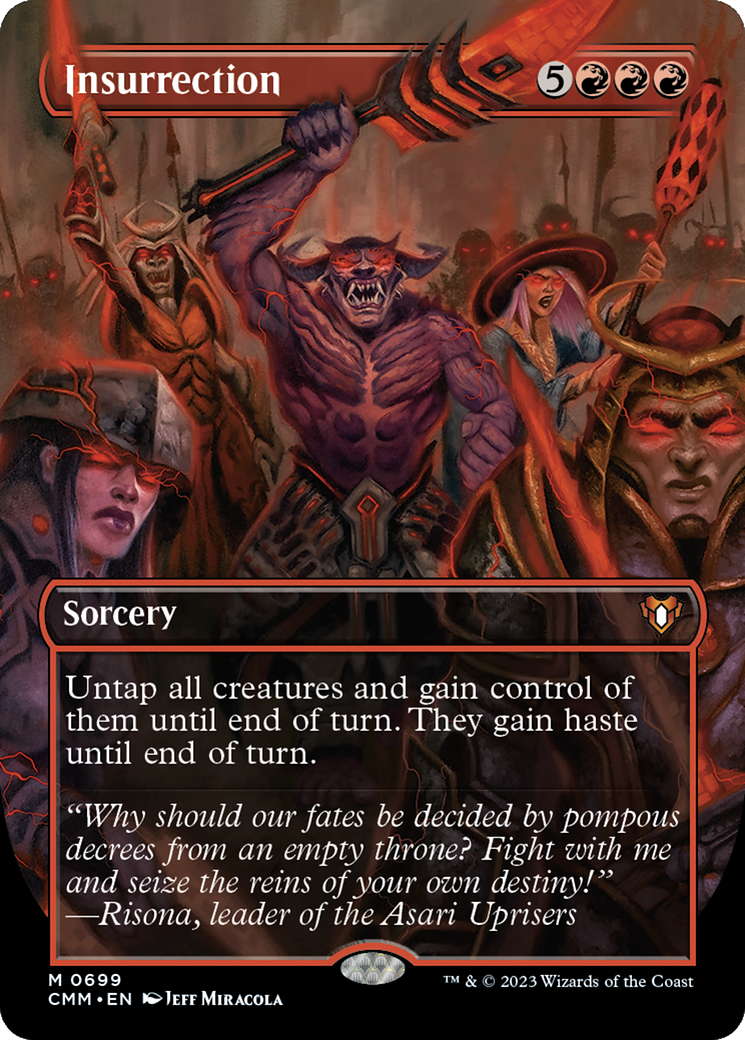 Insurrection (CMM-699) - Commander Masters (Borderless) Foil - Premium MTG Single from Wizards of the Coast - Just $2.20! Shop now at Game Crave Tournament Store