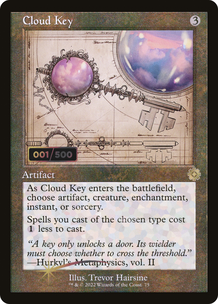 Cloud Key (BRR-75Z) - The Brothers' War Retro Artifacts Foil - Premium MTG Single from Wizards of the Coast - Just $54! Shop now at Game Crave Tournament Store
