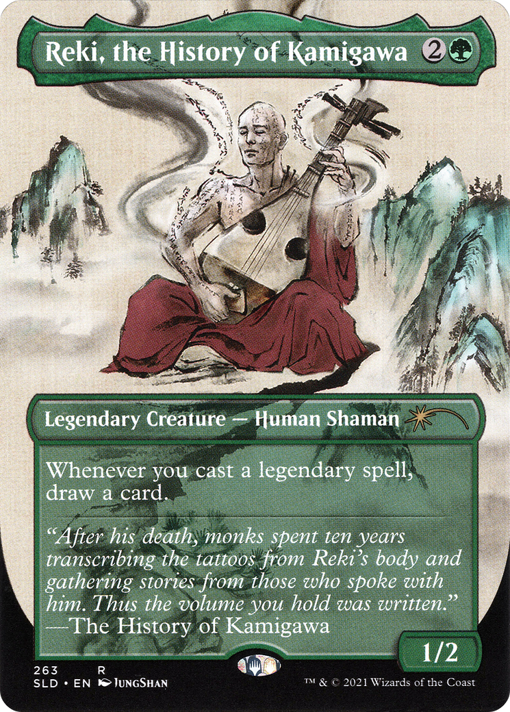 Reki, the History of Kamigawa (SLD-263) - Secret Lair Drop (Borderless) Foil - Premium MTG Single from Wizards of the Coast - Just $3.80! Shop now at Game Crave Tournament Store