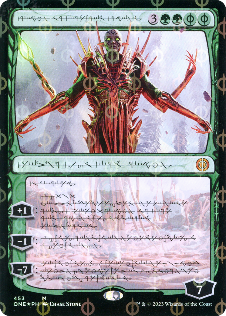 Nissa, Ascended Animist (ONE-453) - Phyrexia: All Will Be One: (Showcase) Foil - Premium MTG Single from Wizards of the Coast - Just $1.28! Shop now at Game Crave Tournament Store
