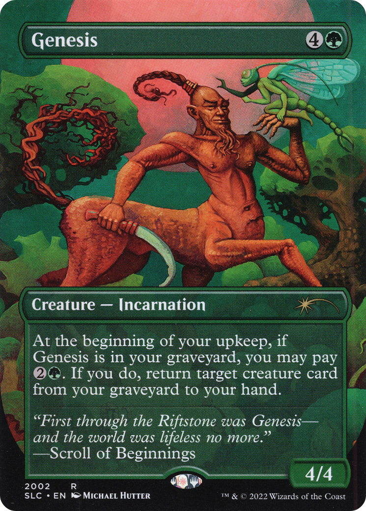 Genesis (SLC-2002) - Secret Lair 30th Anniversary Countdown Kit (Borderless) Foil - Premium MTG Single from Wizards of the Coast - Just $0.61! Shop now at Game Crave Tournament Store