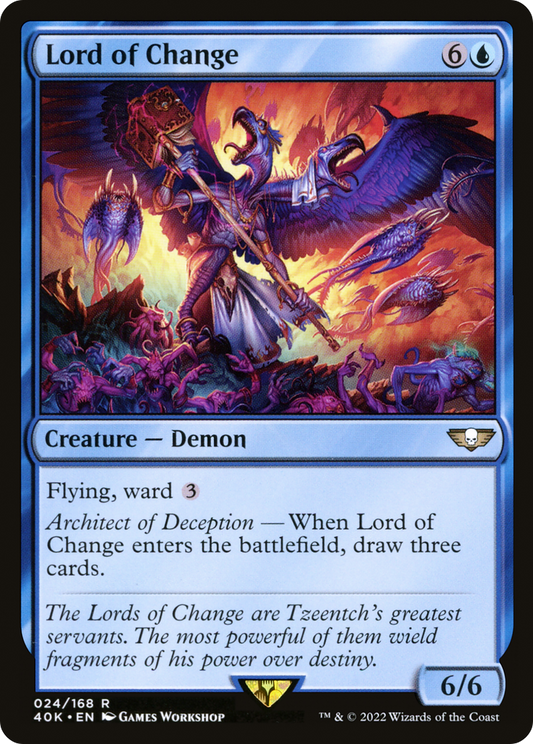 Lord of Change (40K-024) - Warhammer 40,000 Commander - Premium MTG Single from Wizards of the Coast - Just $0.82! Shop now at Game Crave Tournament Store