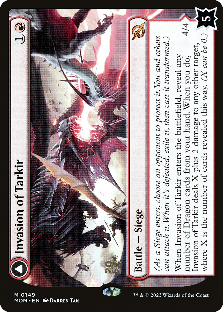Invasion of Tarkir // Defiant Thundermaw (PMOM-149S) - March of the Machine Promos Foil - Premium MTG Single from Wizards of the Coast - Just $2.78! Shop now at Game Crave Tournament Store