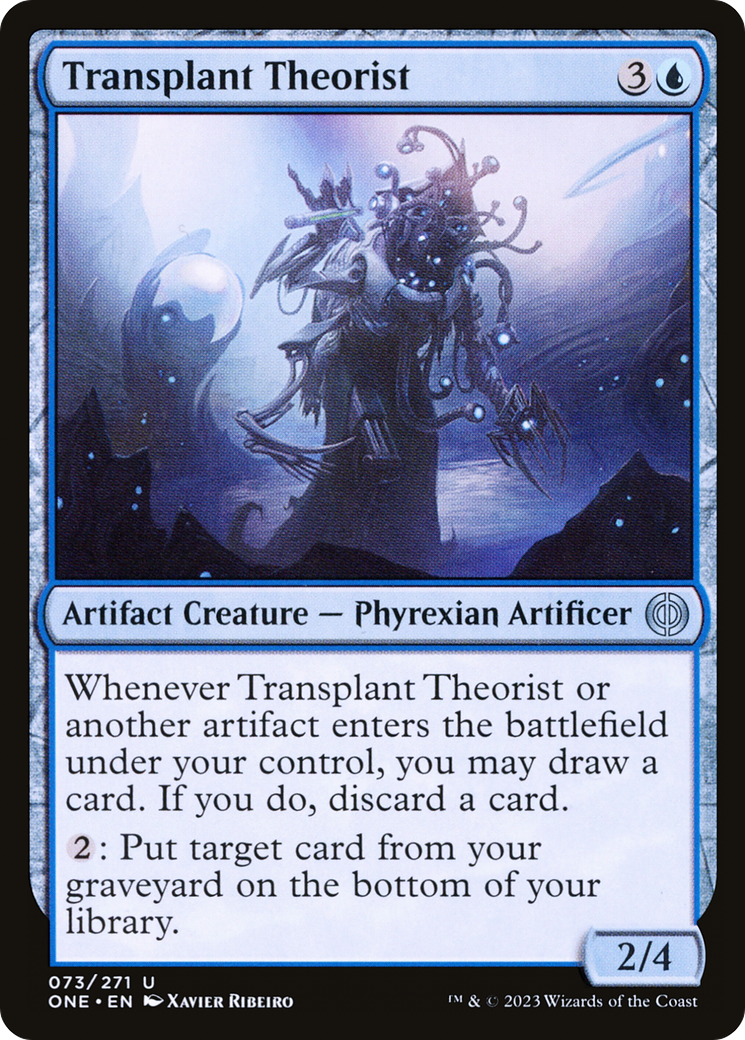 Transplant Theorist (ONE-073) - Phyrexia: All Will Be One - Premium MTG Single from Wizards of the Coast - Just $0.08! Shop now at Game Crave Tournament Store