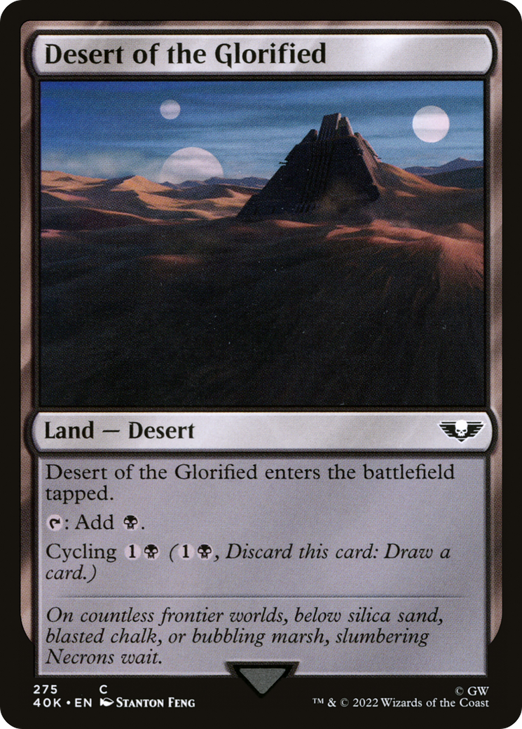 Desert of the Glorified (40K-275) - Warhammer 40,000 Commander - Premium MTG Single from Wizards of the Coast - Just $0.08! Shop now at Game Crave Tournament Store