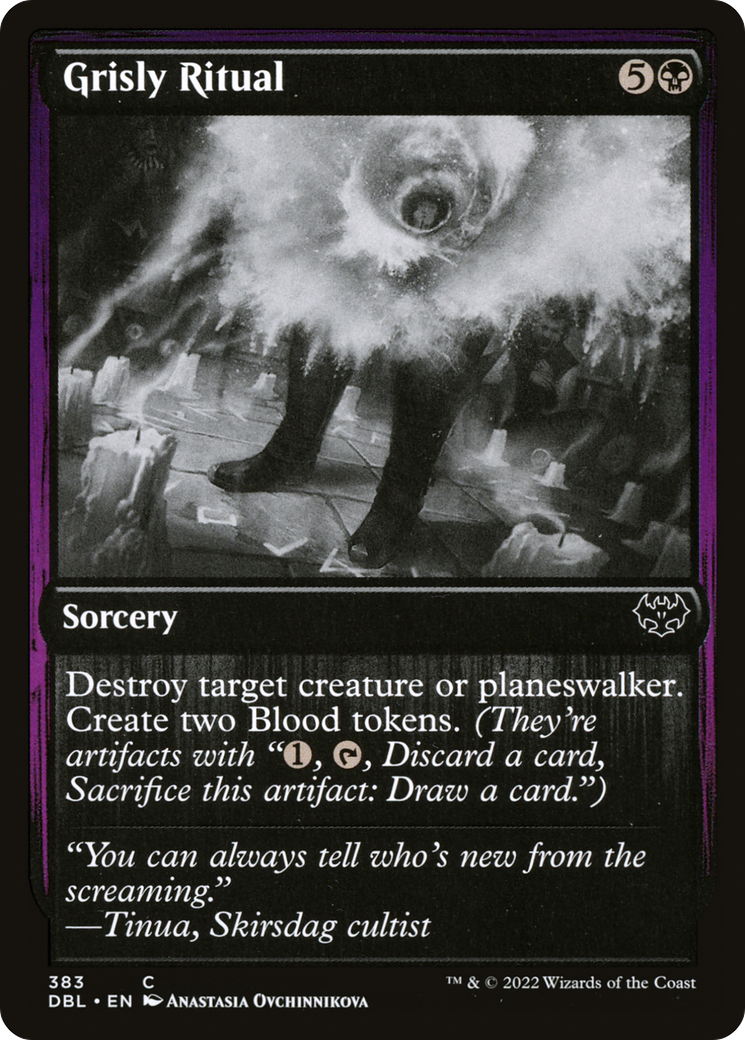 Grisly Ritual (DBL-383) - Innistrad: Double Feature - Premium MTG Single from Wizards of the Coast - Just $0.08! Shop now at Game Crave Tournament Store