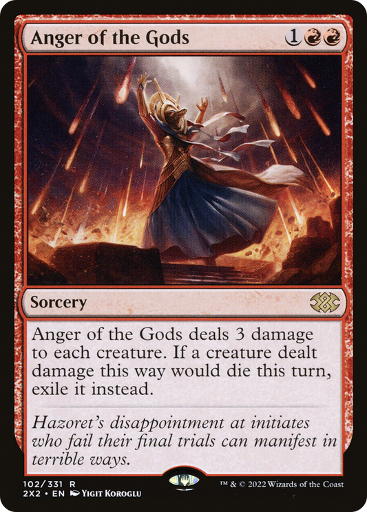 Anger of the Gods (2X2-102) - Double Masters 2022 Foil - Premium MTG Single from Wizards of the Coast - Just $0.14! Shop now at Game Crave Tournament Store