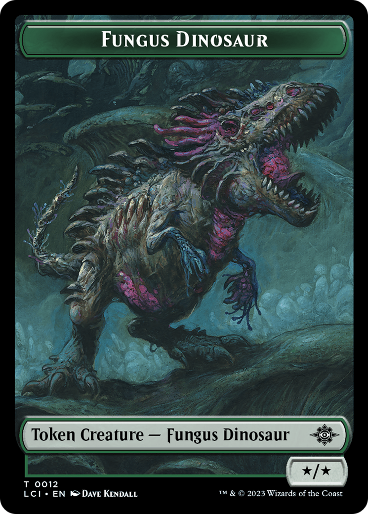 Fungus Dinosaur (TLCI-012) - The Lost Caverns of Ixalan Tokens - Premium MTG Single from Wizards of the Coast - Just $0! Shop now at Game Crave Tournament Store