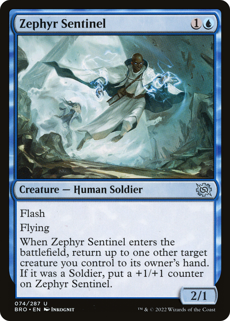 Zephyr Sentinel (BRO-074) - The Brothers' War - Premium MTG Single from Wizards of the Coast - Just $0.25! Shop now at Game Crave Tournament Store