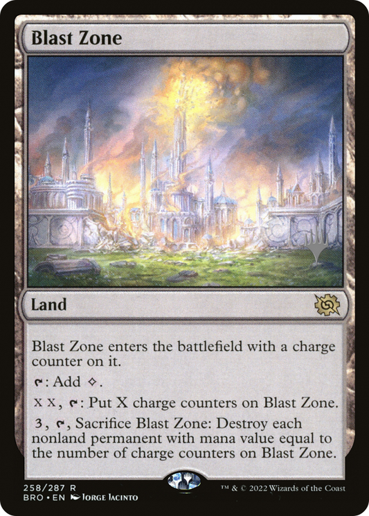 Blast Zone (PBRO-258P) - The Brothers' War Promos Foil - Premium MTG Single from Wizards of the Coast - Just $0.13! Shop now at Game Crave Tournament Store