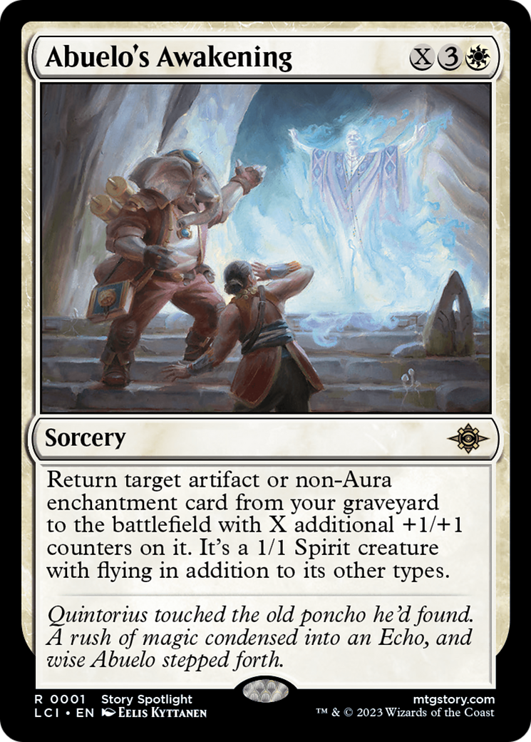 Abuelo's Awakening (LCI-001) - The Lost Caverns of Ixalan Foil - Premium MTG Single from Wizards of the Coast - Just $0.08! Shop now at Game Crave Tournament Store