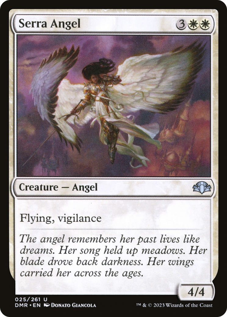 Serra Angel (DMR-025) - Dominaria Remastered - Premium MTG Single from Wizards of the Coast - Just $0.25! Shop now at Game Crave Tournament Store