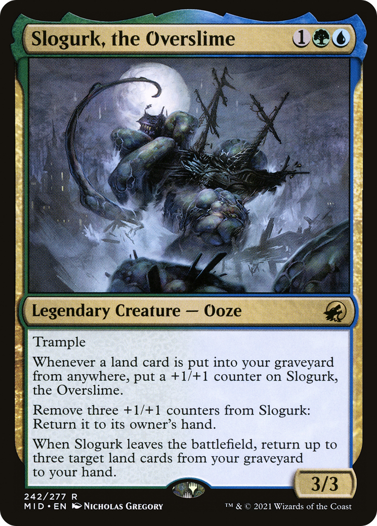 Slogurk, the Overslime (MID-242) - Innistrad: Midnight Hunt Foil - Premium MTG Single from Wizards of the Coast - Just $0.10! Shop now at Game Crave Tournament Store