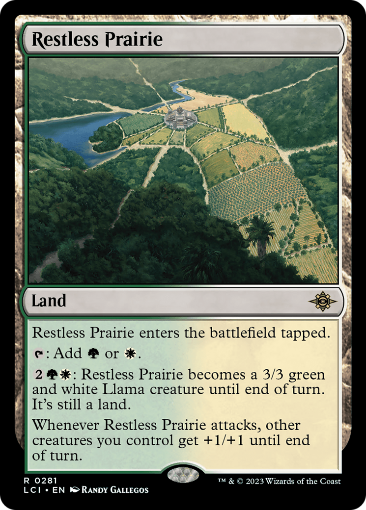 Restless Prairie (LCI-281) - The Lost Caverns of Ixalan Foil - Premium MTG Single from Wizards of the Coast - Just $0.28! Shop now at Game Crave Tournament Store