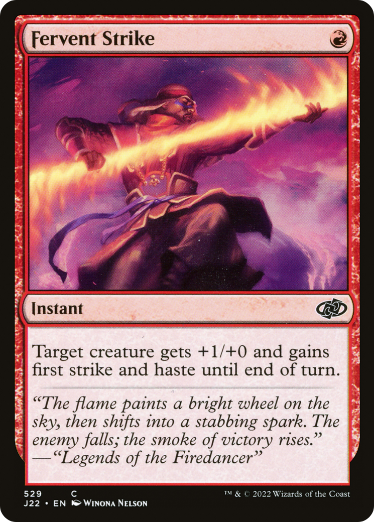 Fervent Strike (J22-529) - Jumpstart 2022 - Premium MTG Single from Wizards of the Coast - Just $0.08! Shop now at Game Crave Tournament Store
