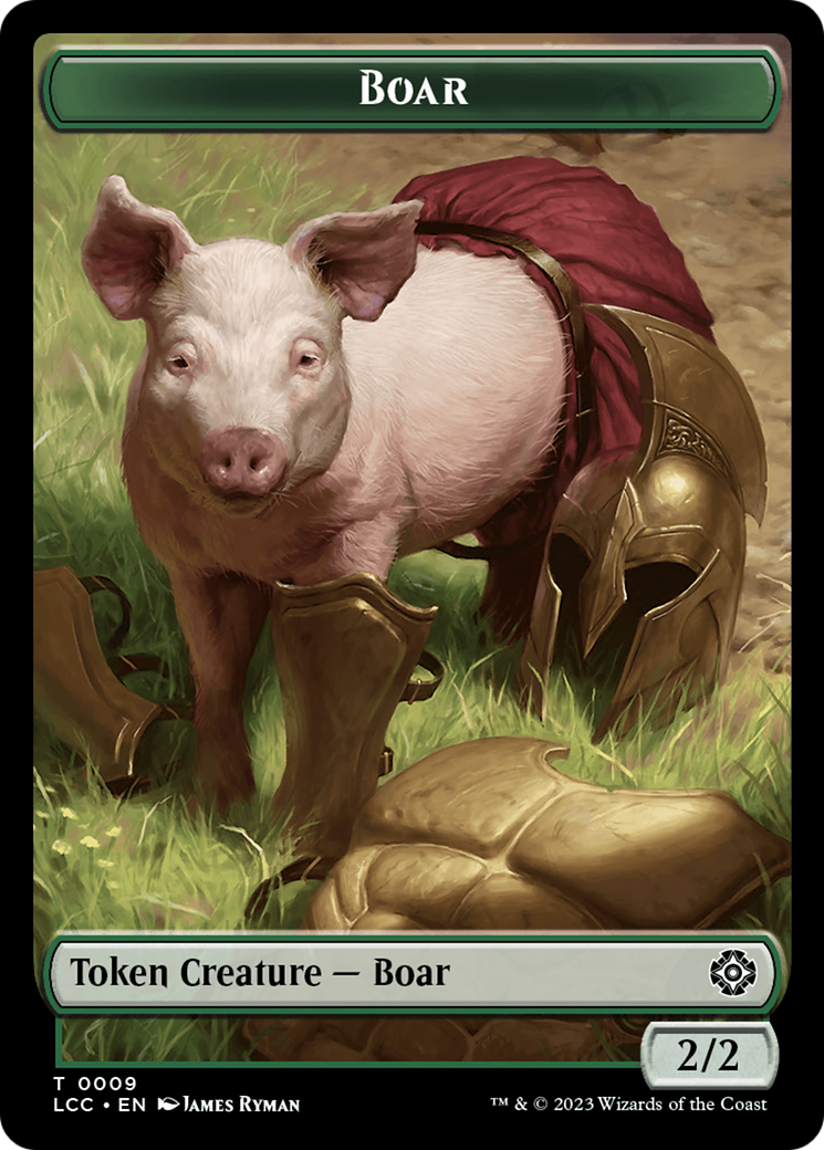 Boar (TLCC-009) - The Lost Caverns of Ixalan Commander Tokens Foil - Premium MTG Single from Wizards of the Coast - Just $0! Shop now at Game Crave Tournament Store