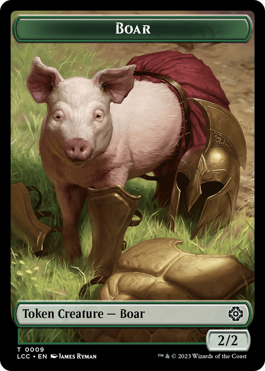 Boar (TLCC-009) - The Lost Caverns of Ixalan Commander Tokens - Premium MTG Single from Wizards of the Coast - Just $0! Shop now at Game Crave Tournament Store