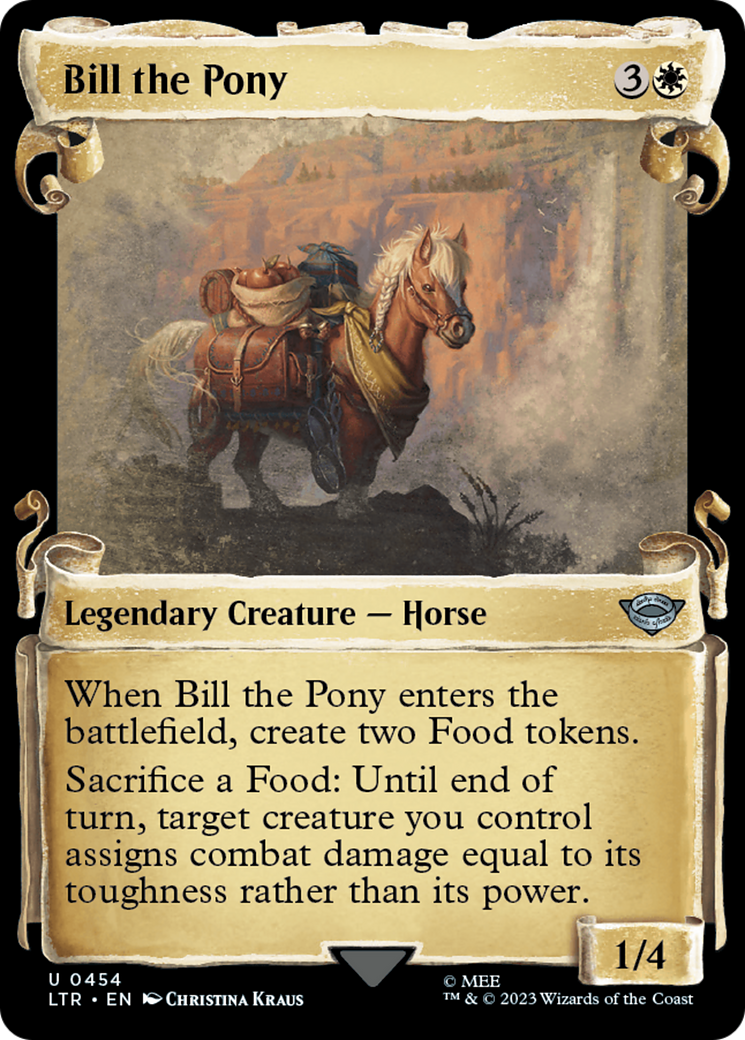 Bill the Pony (LTR-454) - The Lord of the Rings: Tales of Middle-earth: (Showcase) Foil - Premium MTG Single from Wizards of the Coast - Just $0.22! Shop now at Game Crave Tournament Store