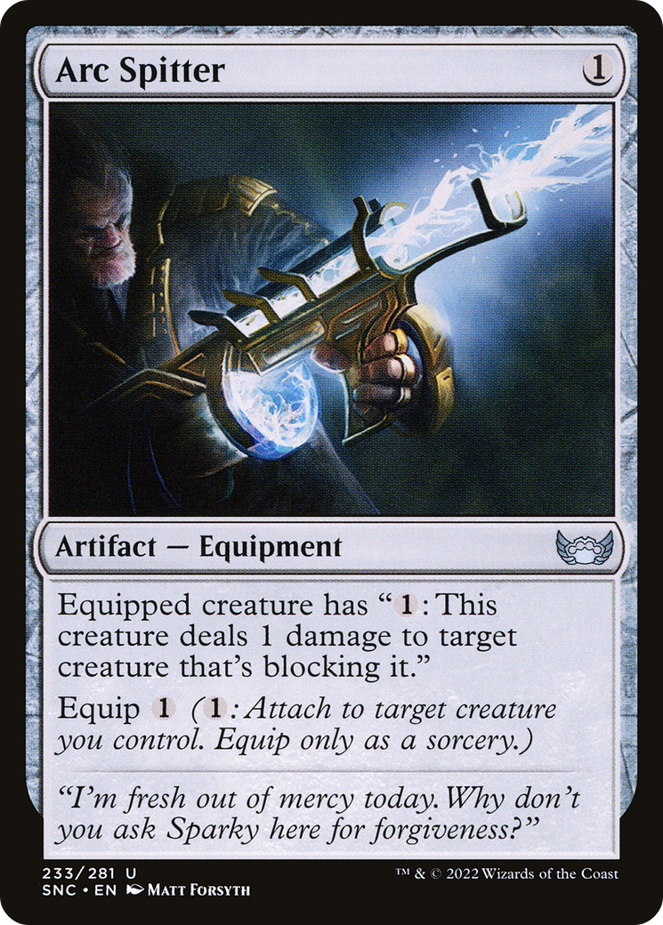 Arc Spitter (SNC-233) - Streets of New Capenna Foil - Premium MTG Single from Wizards of the Coast - Just $0.08! Shop now at Game Crave Tournament Store