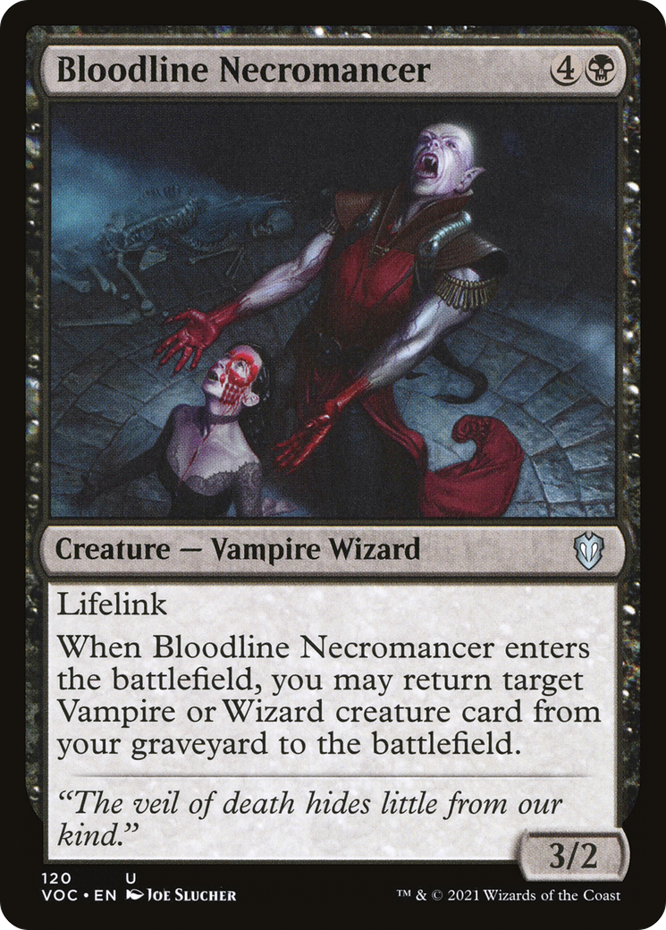 Bloodline Necromancer (VOC-120) - Crimson Vow Commander - Premium MTG Single from Wizards of the Coast - Just $0.08! Shop now at Game Crave Tournament Store