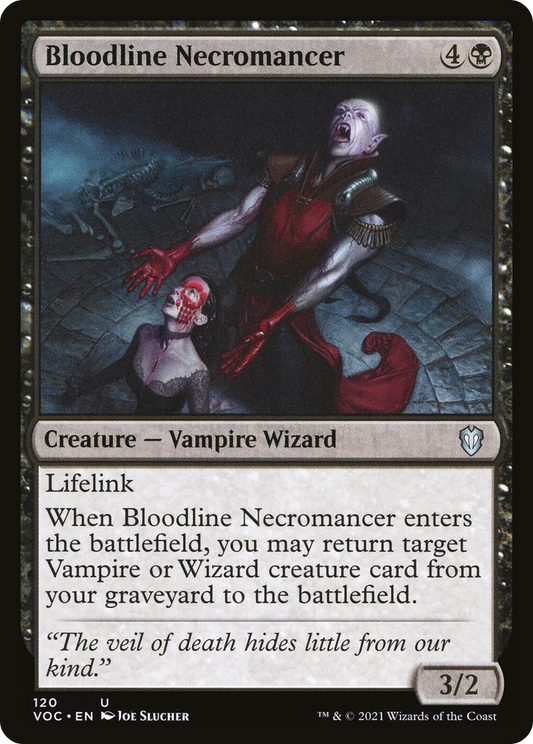 Bloodline Necromancer (VOC-120) - Crimson Vow Commander - Premium MTG Single from Wizards of the Coast - Just $0.08! Shop now at Game Crave Tournament Store