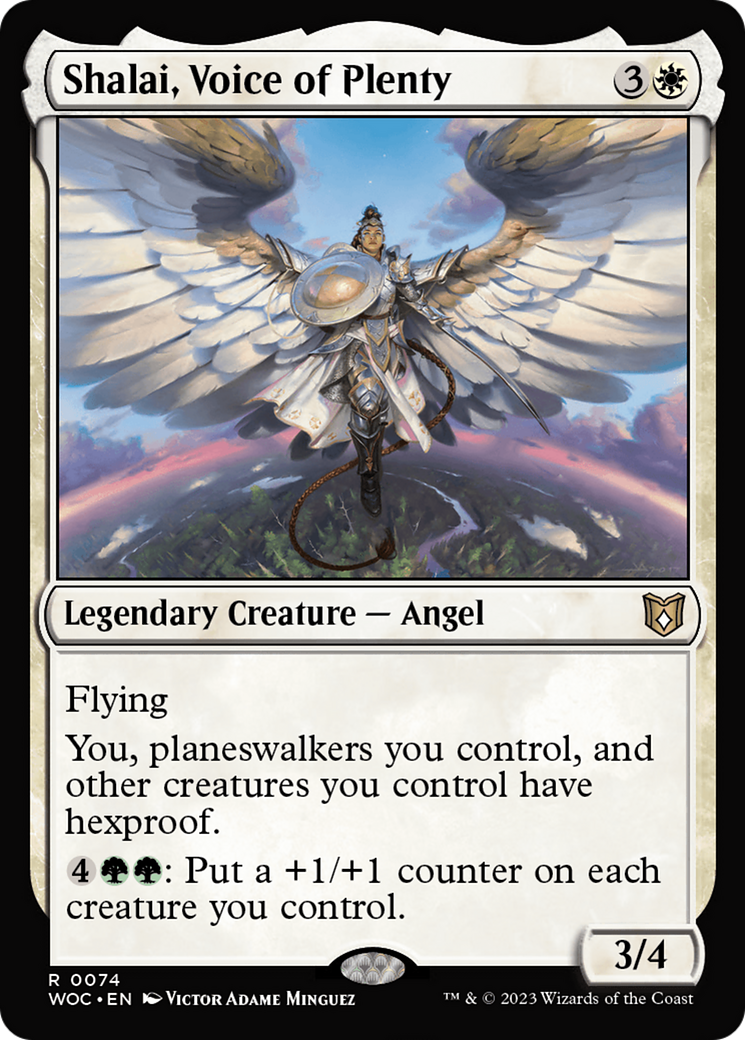 Shalai, Voice of Plenty (WOC-074) - Wilds of Eldraine Commander - Premium MTG Single from Wizards of the Coast - Just $0.69! Shop now at Game Crave Tournament Store