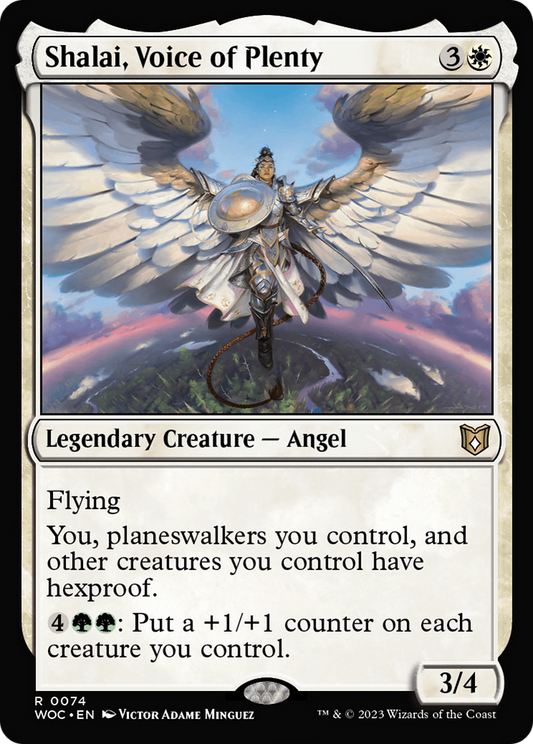 Shalai, Voice of Plenty (WOC-074) - Wilds of Eldraine Commander - Premium MTG Single from Wizards of the Coast - Just $0.69! Shop now at Game Crave Tournament Store