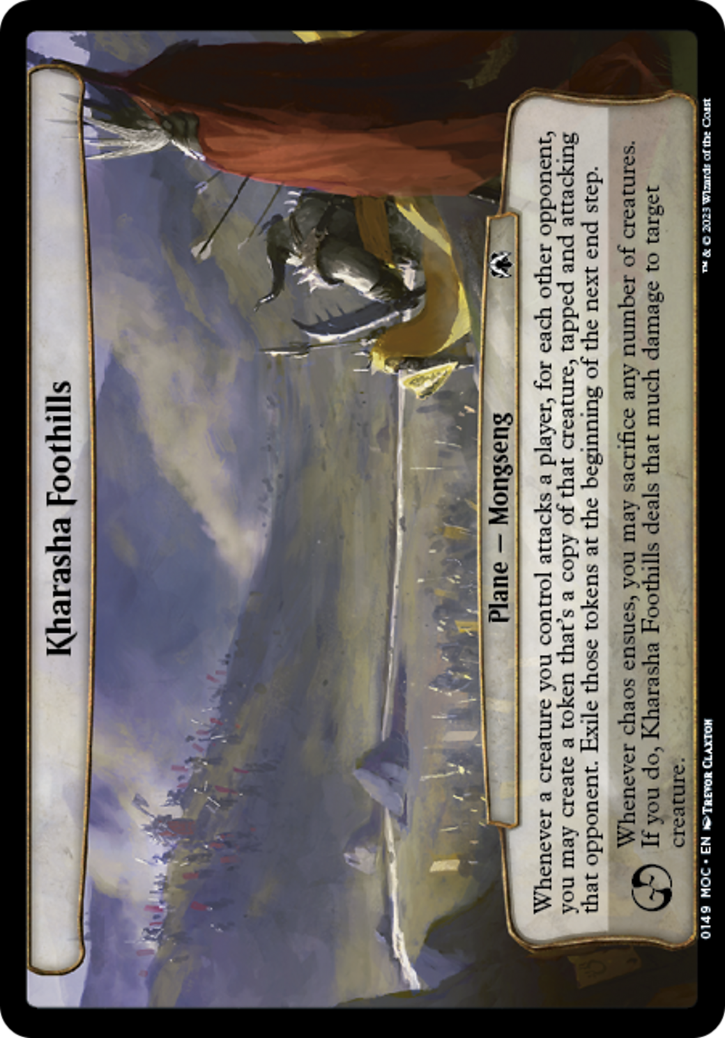 Kharasha Foothills (MOC-149) - March of the Machine Commander - Premium MTG Single from Wizards of the Coast - Just $0.08! Shop now at Game Crave Tournament Store