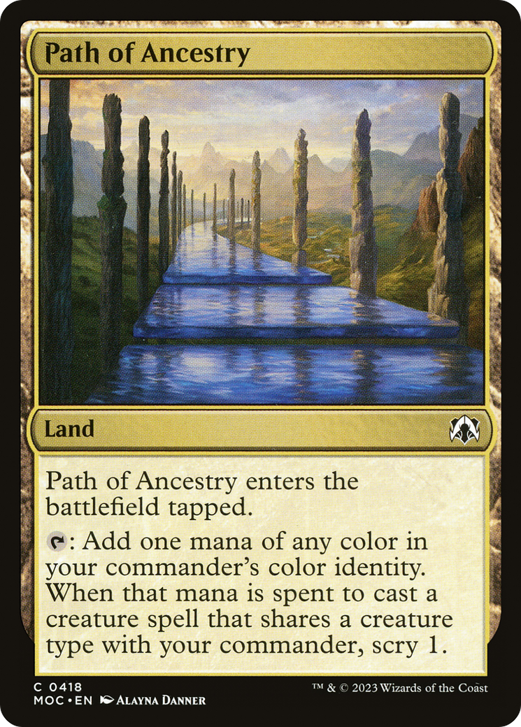 Path of Ancestry (MOC-418) - March of the Machine Commander - Premium MTG Single from Wizards of the Coast - Just $0.25! Shop now at Game Crave Tournament Store