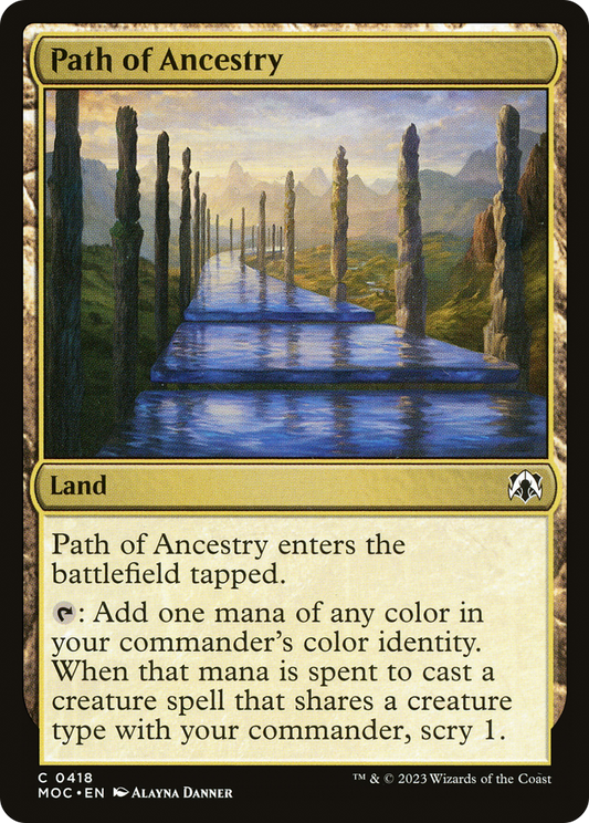Path of Ancestry (MOC-418) - March of the Machine Commander - Premium MTG Single from Wizards of the Coast - Just $0.25! Shop now at Game Crave Tournament Store
