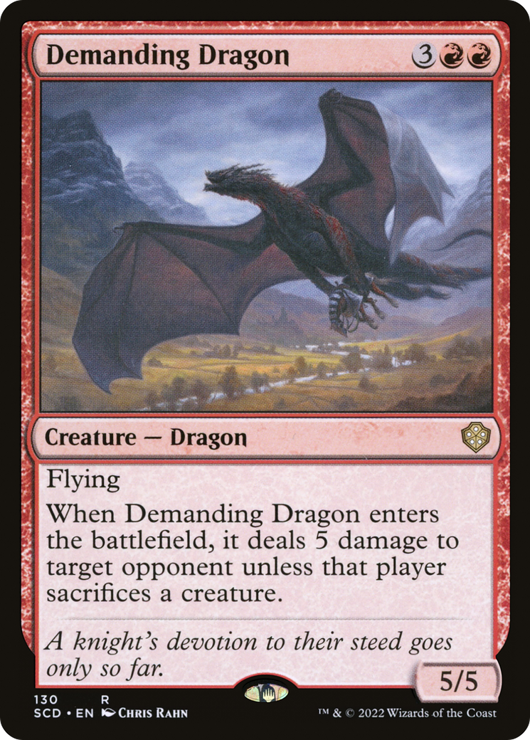 Demanding Dragon (SCD-130) - Starter Commander Decks - Premium MTG Single from Wizards of the Coast - Just $0.08! Shop now at Game Crave Tournament Store
