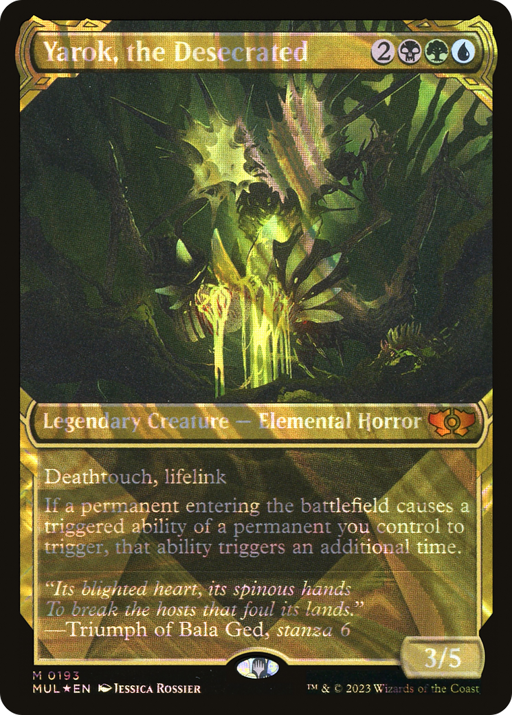 Yarok, the Desecrated (MUL-193) - Multiverse Legends: (Showcase) Foil - Premium MTG Single from Wizards of the Coast - Just $6.14! Shop now at Game Crave Tournament Store