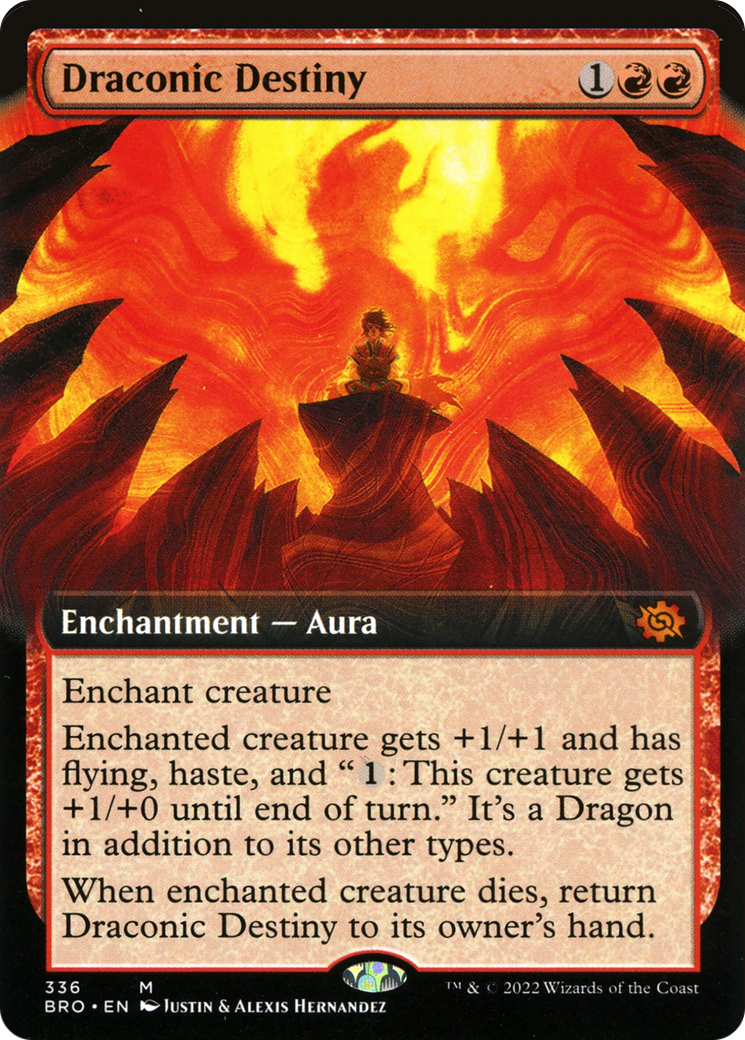 Draconic Destiny (BRO-336) - The Brothers' War: (Extended Art) - Premium MTG Single from Wizards of the Coast - Just $0.26! Shop now at Game Crave Tournament Store