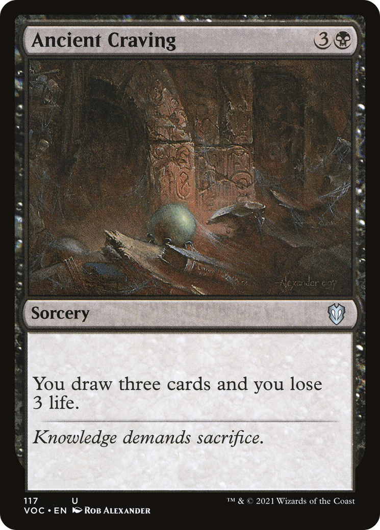 Ancient Craving (VOC-117) - Crimson Vow Commander - Premium MTG Single from Wizards of the Coast - Just $0.25! Shop now at Game Crave Tournament Store