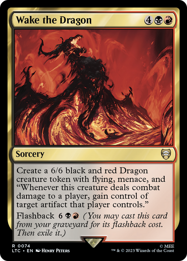 Wake the Dragon (LTC-074) - Tales of Middle-earth Commander - Premium MTG Single from Wizards of the Coast - Just $0.08! Shop now at Game Crave Tournament Store