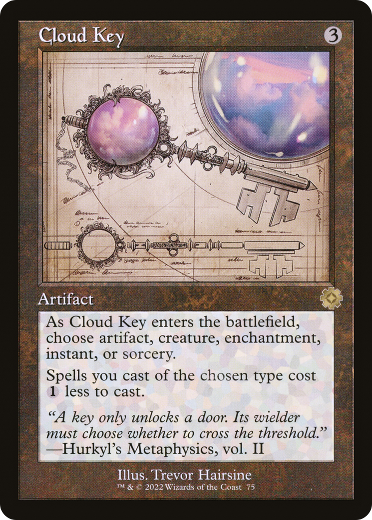 Cloud Key (BRR-075) - The Brothers' War Retro Artifacts - Premium MTG Single from Wizards of the Coast - Just $3.72! Shop now at Game Crave Tournament Store