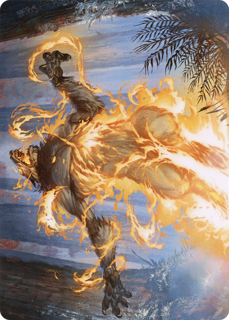 Burn the Accursed // Burn the Accursed (AMID-042) - Midnight Hunt Art Series (Borderless) Foil - Premium MTG Single from Wizards of the Coast - Just $0! Shop now at Game Crave Tournament Store