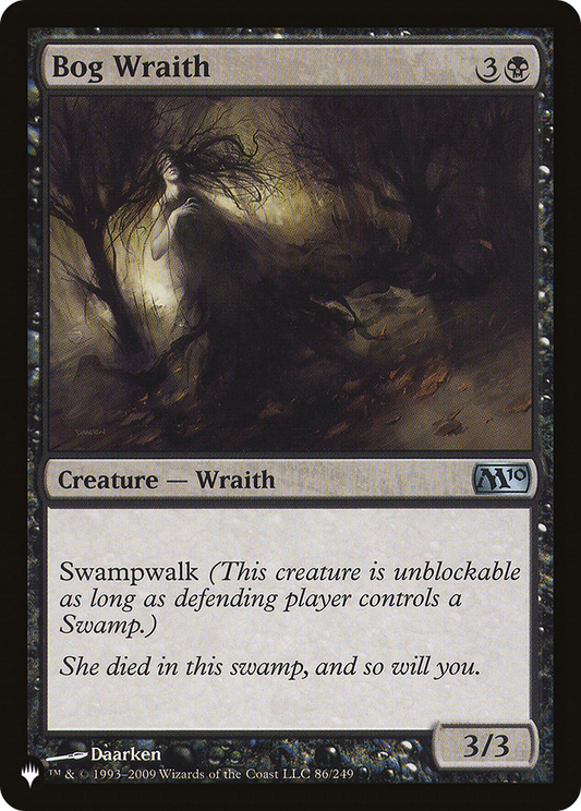 Bog Wraith (PLIST-1118) - The List - Premium MTG Single from Wizards of the Coast - Just $0.08! Shop now at Game Crave Tournament Store