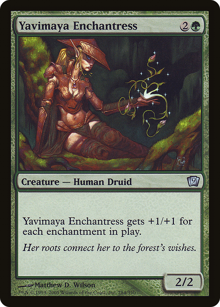 Yavimaya Enchantress (9ED-284★) - Ninth Edition Foil - Premium MTG Single from Wizards of the Coast - Just $0.17! Shop now at Game Crave Tournament Store