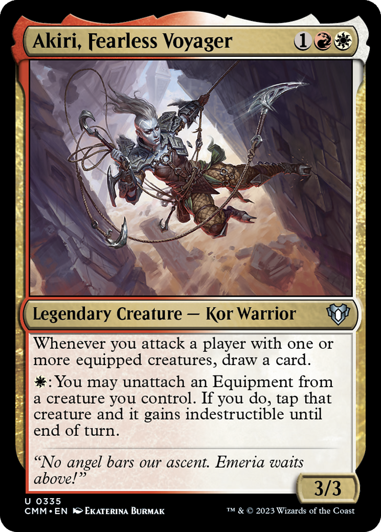 Akiri, Fearless Voyager (CMM-335) - Commander Masters - Premium MTG Single from Wizards of the Coast - Just $0.08! Shop now at Game Crave Tournament Store