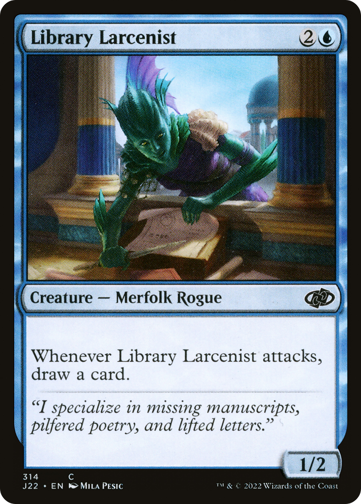Library Larcenist (J22-314) - Jumpstart 2022 - Premium MTG Single from Wizards of the Coast - Just $0.08! Shop now at Game Crave Tournament Store