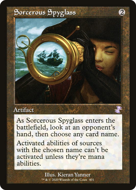 Sorcerous Spyglass (TSR-401) - Time Spiral Remastered - Premium MTG Single from Wizards of the Coast - Just $0.08! Shop now at Game Crave Tournament Store