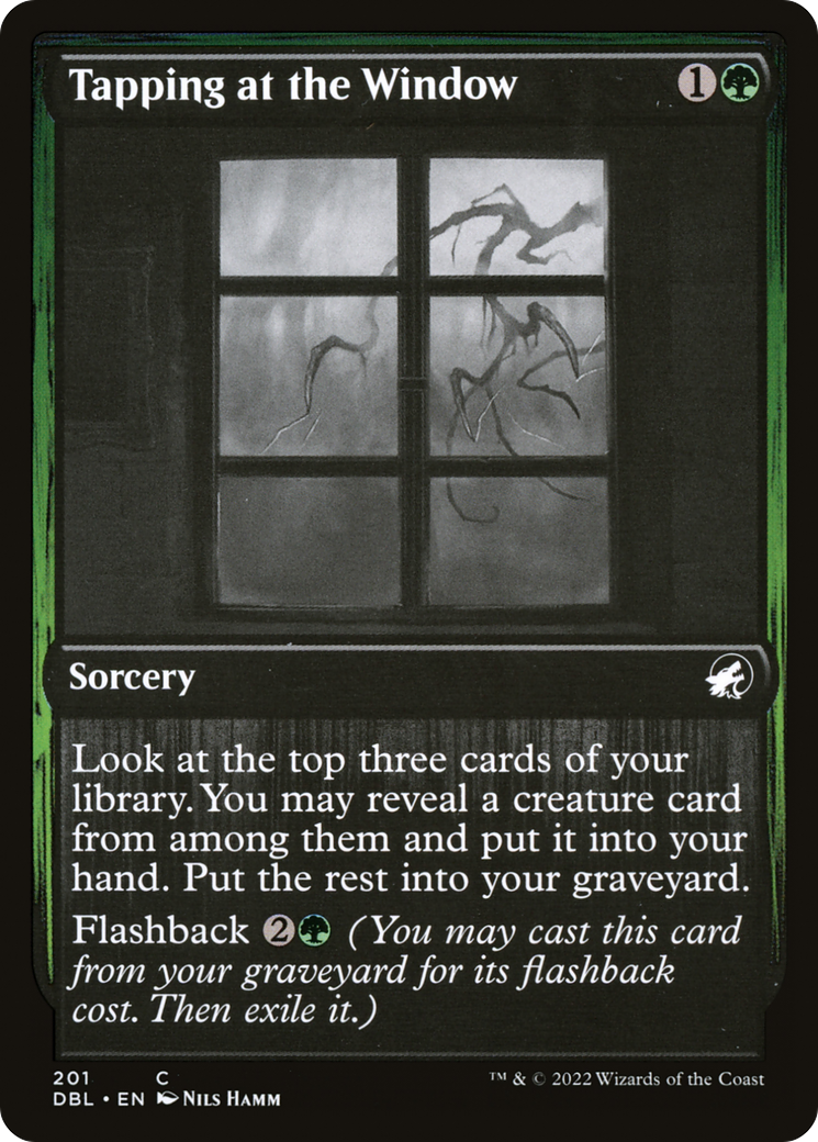 Tapping at the Window (DBL-201) - Innistrad: Double Feature - Premium MTG Single from Wizards of the Coast - Just $0.25! Shop now at Game Crave Tournament Store
