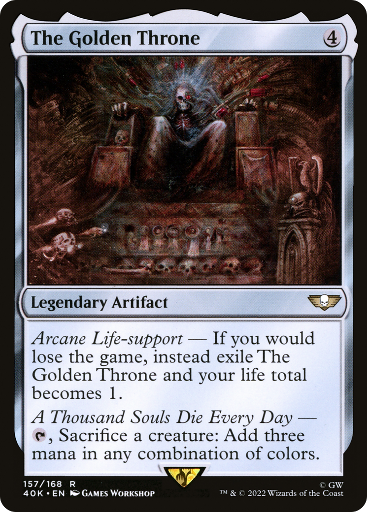 The Golden Throne (40K-157) - Warhammer 40,000 Commander - Premium MTG Single from Wizards of the Coast - Just $4.73! Shop now at Game Crave Tournament Store