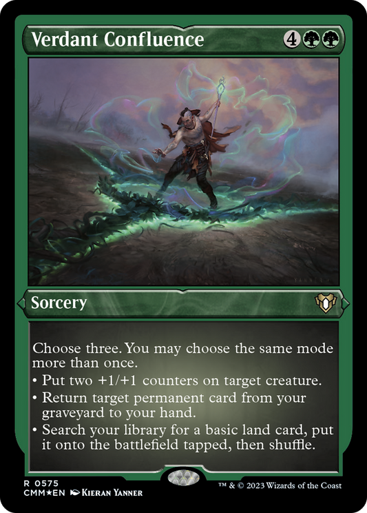 Verdant Confluence (CMM-575) - Commander Masters Etched Foil - Premium MTG Single from Wizards of the Coast - Just $0.08! Shop now at Game Crave Tournament Store