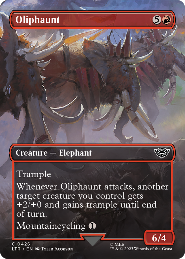Oliphaunt (LTR-426) - The Lord of the Rings: Tales of Middle-earth (Borderless) - Premium MTG Single from Wizards of the Coast - Just $0.08! Shop now at Game Crave Tournament Store