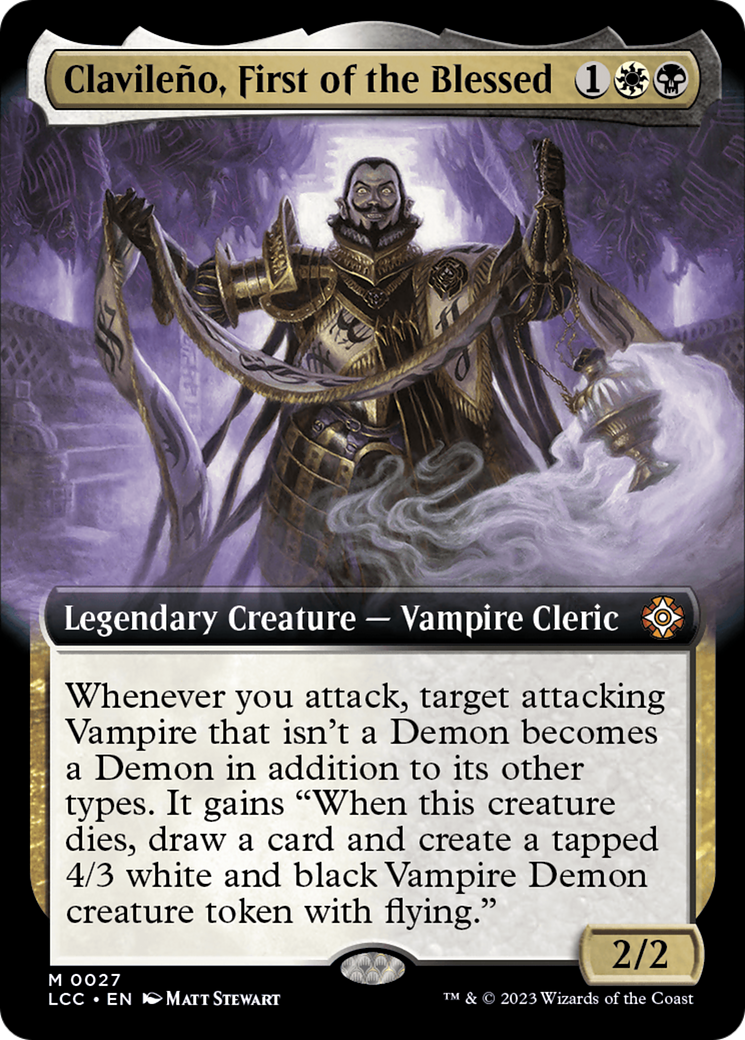 Clavileño, First of the Blessed (LCC-027) - The Lost Caverns of Ixalan Commander: (Extended Art) Foil - Premium MTG Single from Wizards of the Coast - Just $0.39! Shop now at Game Crave Tournament Store