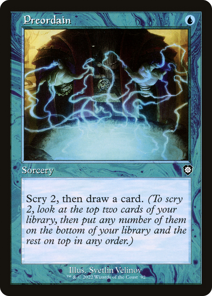 Preordain (BRC-092) - The Brothers' War Commander - Premium MTG Single from Wizards of the Coast - Just $4.94! Shop now at Game Crave Tournament Store